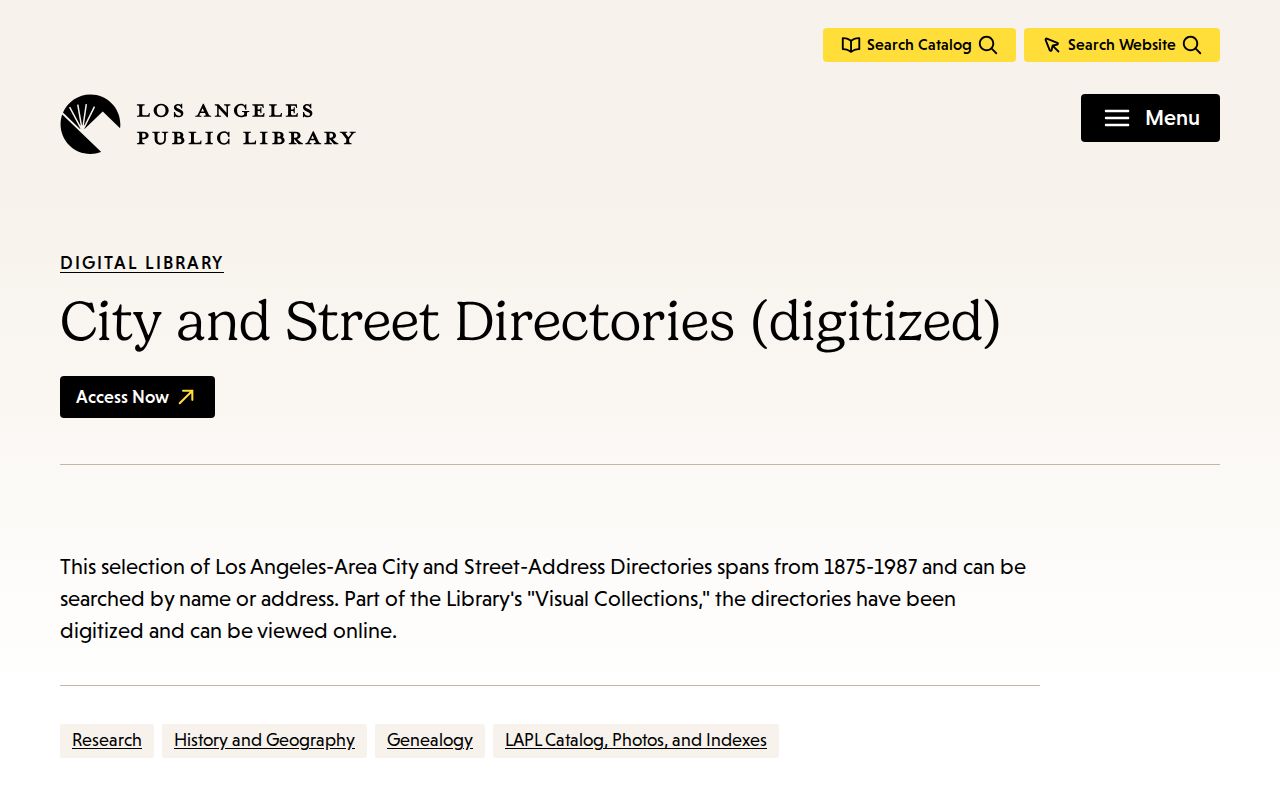 Walnut people directories image of digitized Los Angeles city and street directories